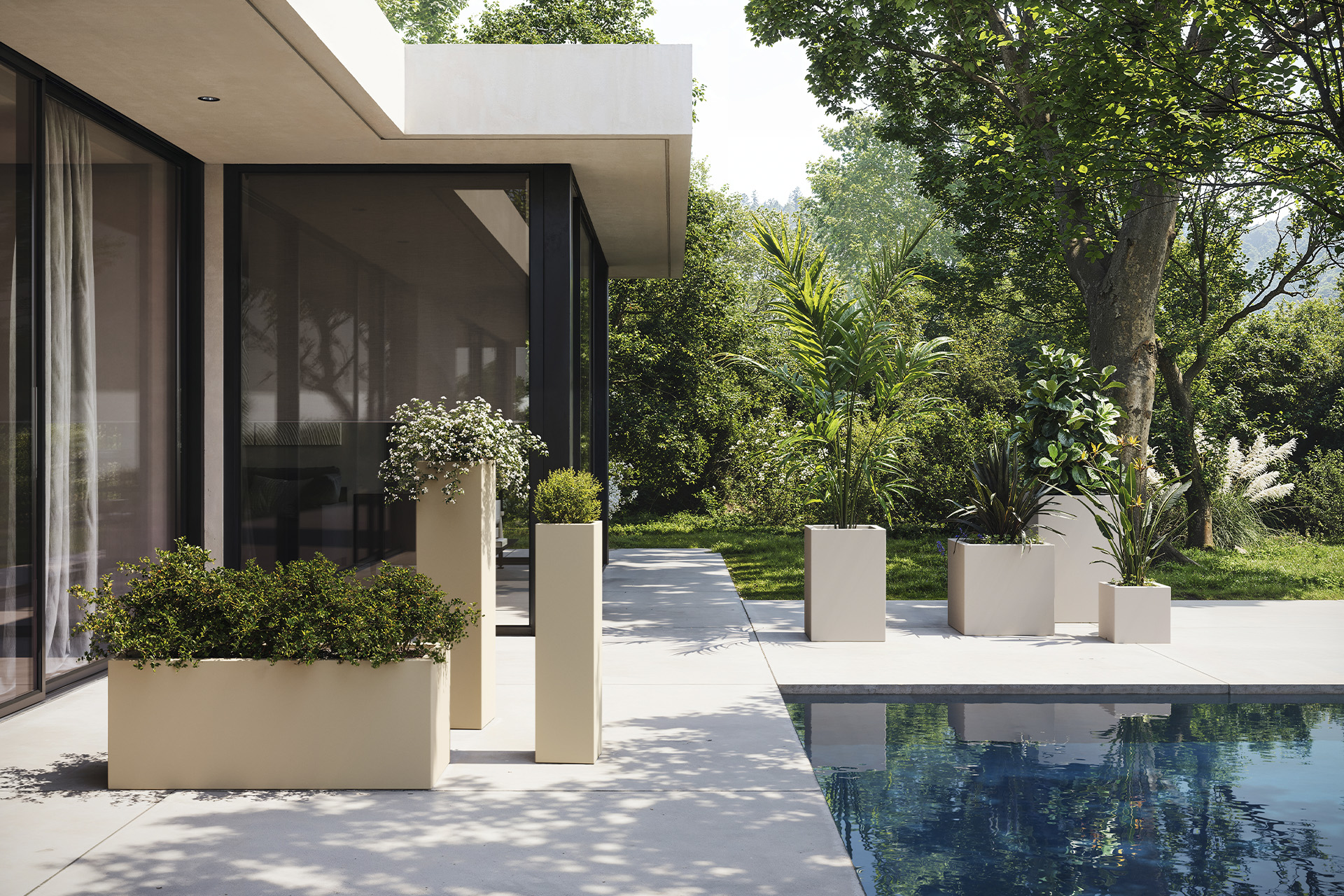 Cube lonec 50x50x50 - Vondom Lonci in korita