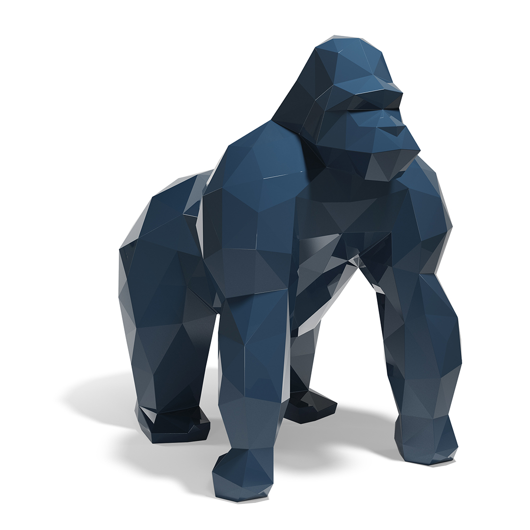 26 Vondom Origami Saru Studio Vondom 44231F Blue Lacquered