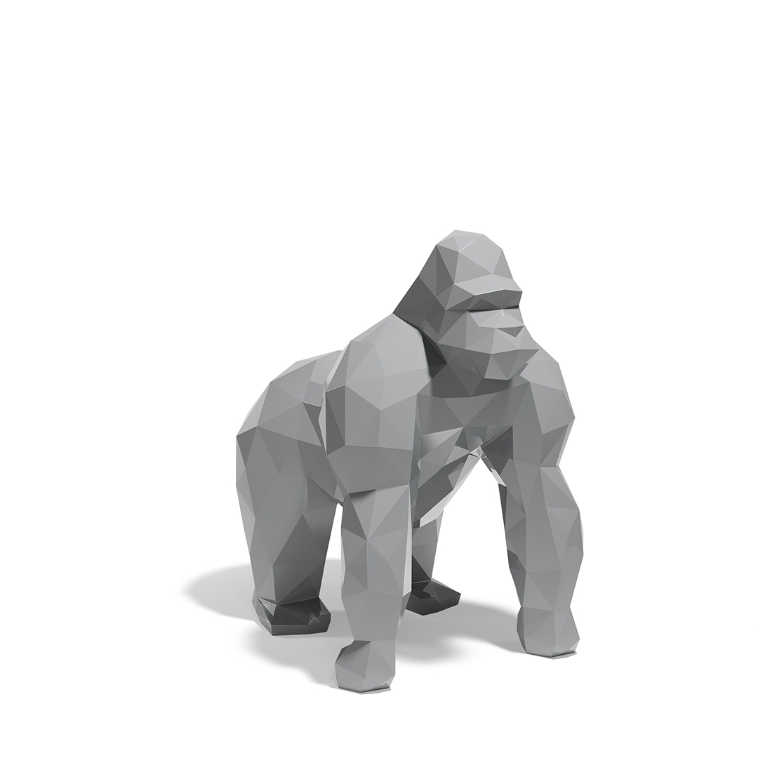 27 Vondom Origami Wakai Saru Studio Vondom 44233F Gray Lacquered