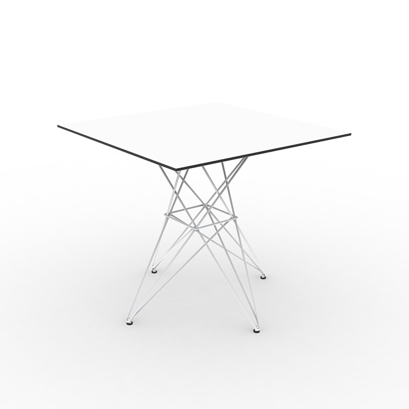 FAZ TABLE STAINLESS BASE 80x80