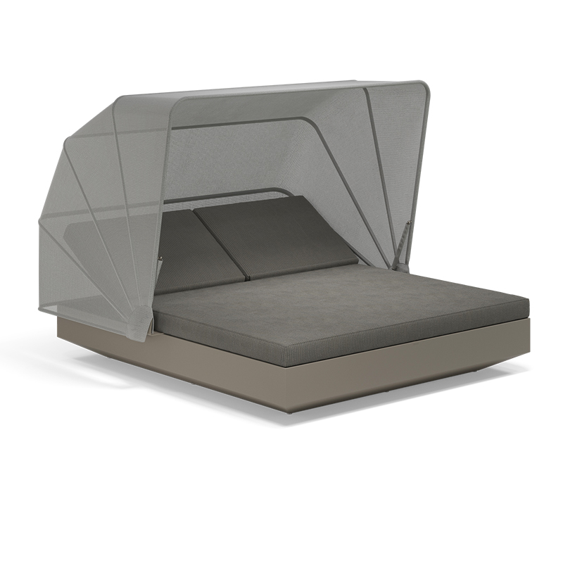 VELA kvadratni daybed WITH 2 RECLINING BACKRESTS and folding canopy - Vondom Zofe in lounge sestavi