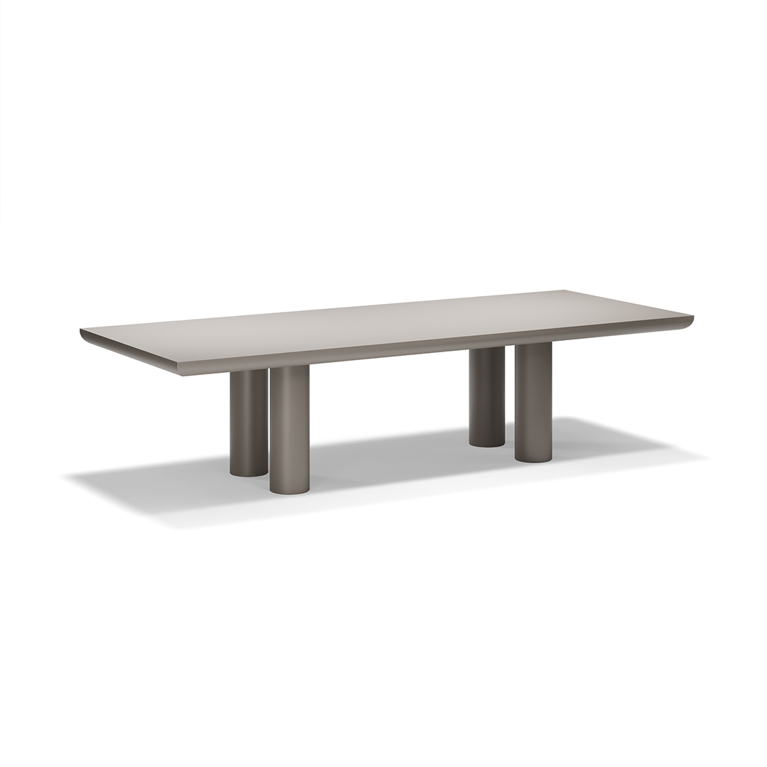 02 Vondom Gum Dinning Table 300x120x75 Ramon Esteve 54663 Smoked 