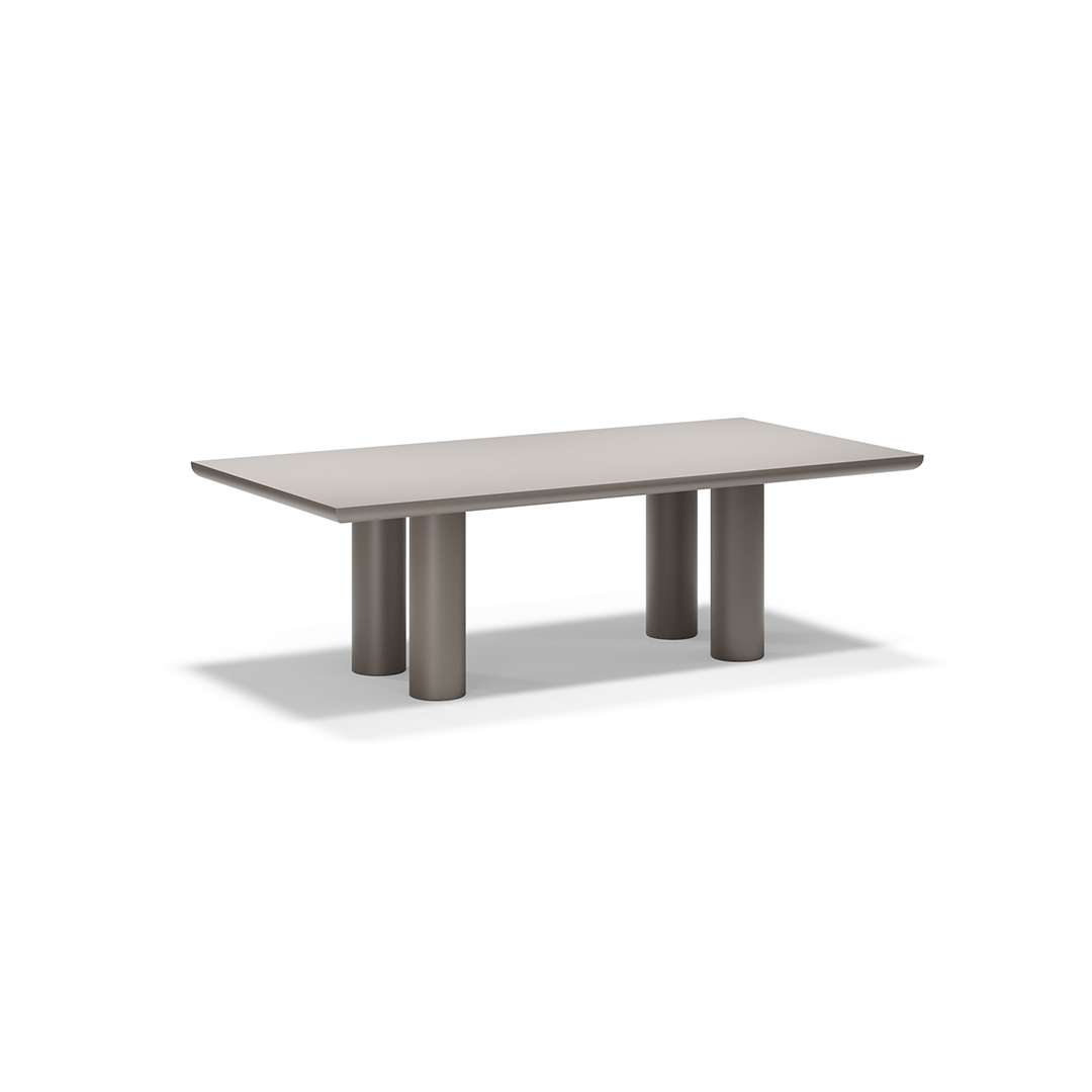 03 Vondom Gum Dinning Table 240x120x75 Ramon Esteve 54663 Smoked 