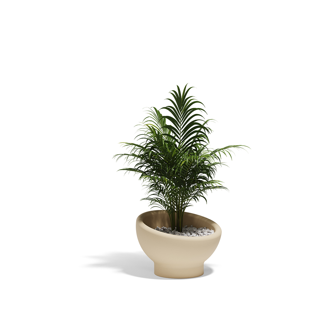 04 Vondom Luna Planter Ramon Esteve 54856 Cream 