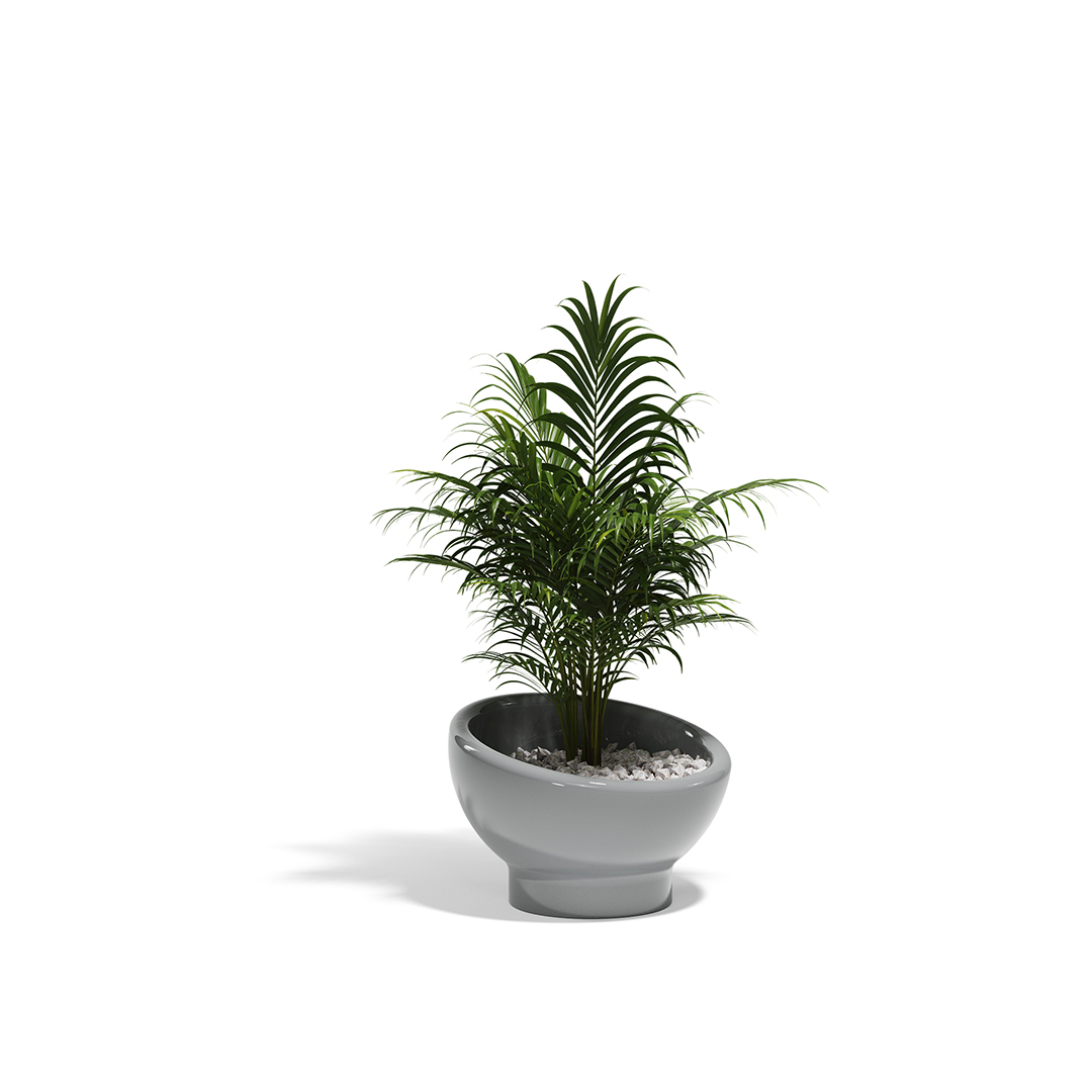 26 Vondom Luna Planter Ramon Esteve 54856F Gray Lacquered 