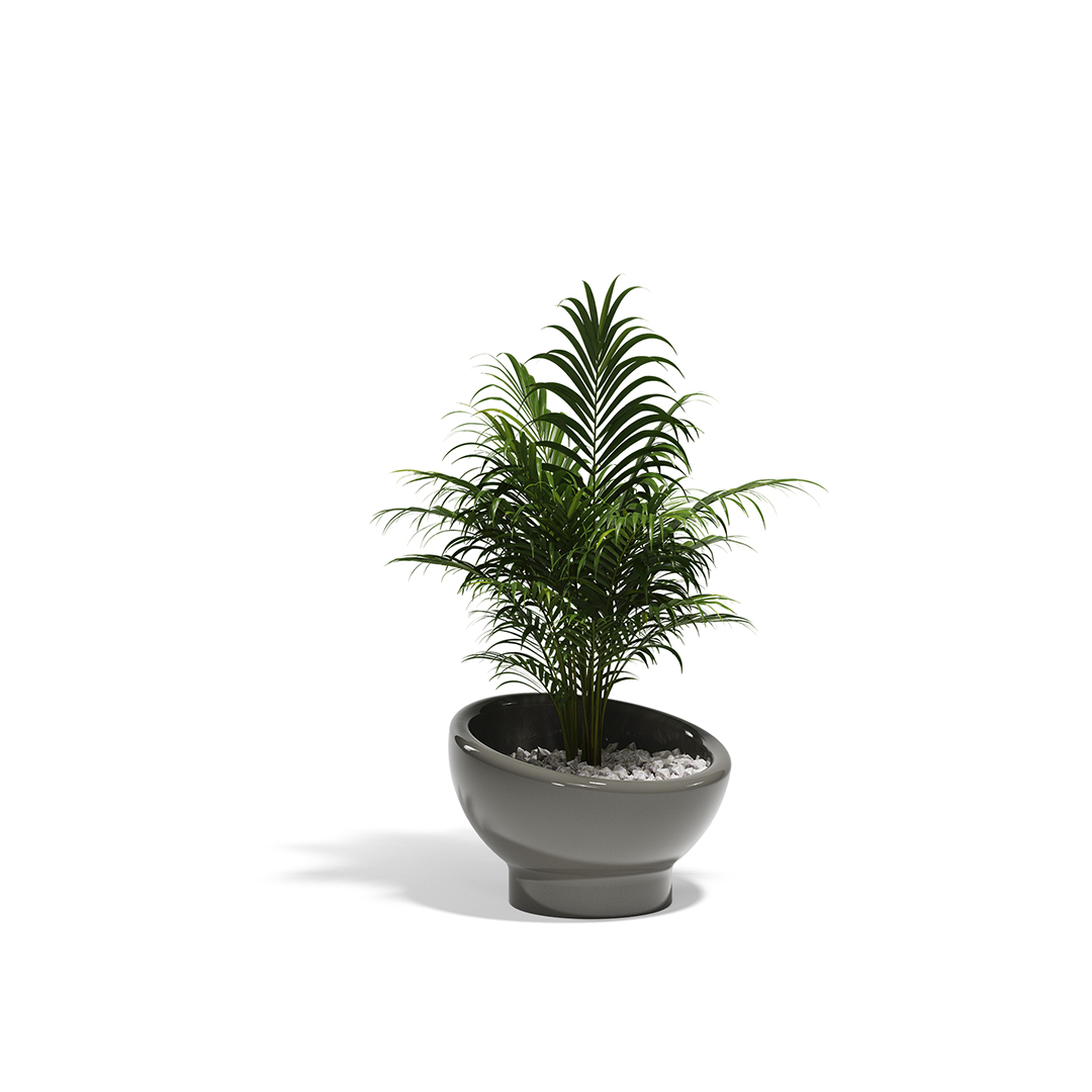 27 Vondom Luna Planter Ramon Esteve 54856F Anthracite Lacquered 