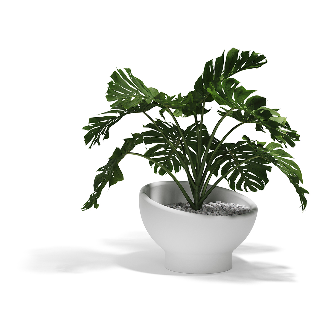 02 Vondom Luna Planter Ramon Esteve 54857 White 