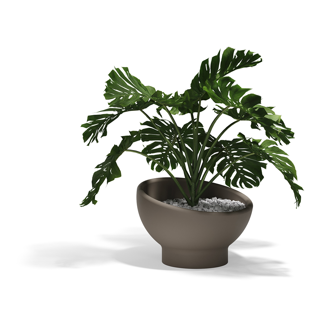 03 Vondom Luna Planter Ramon Esteve 54857 Tortora 