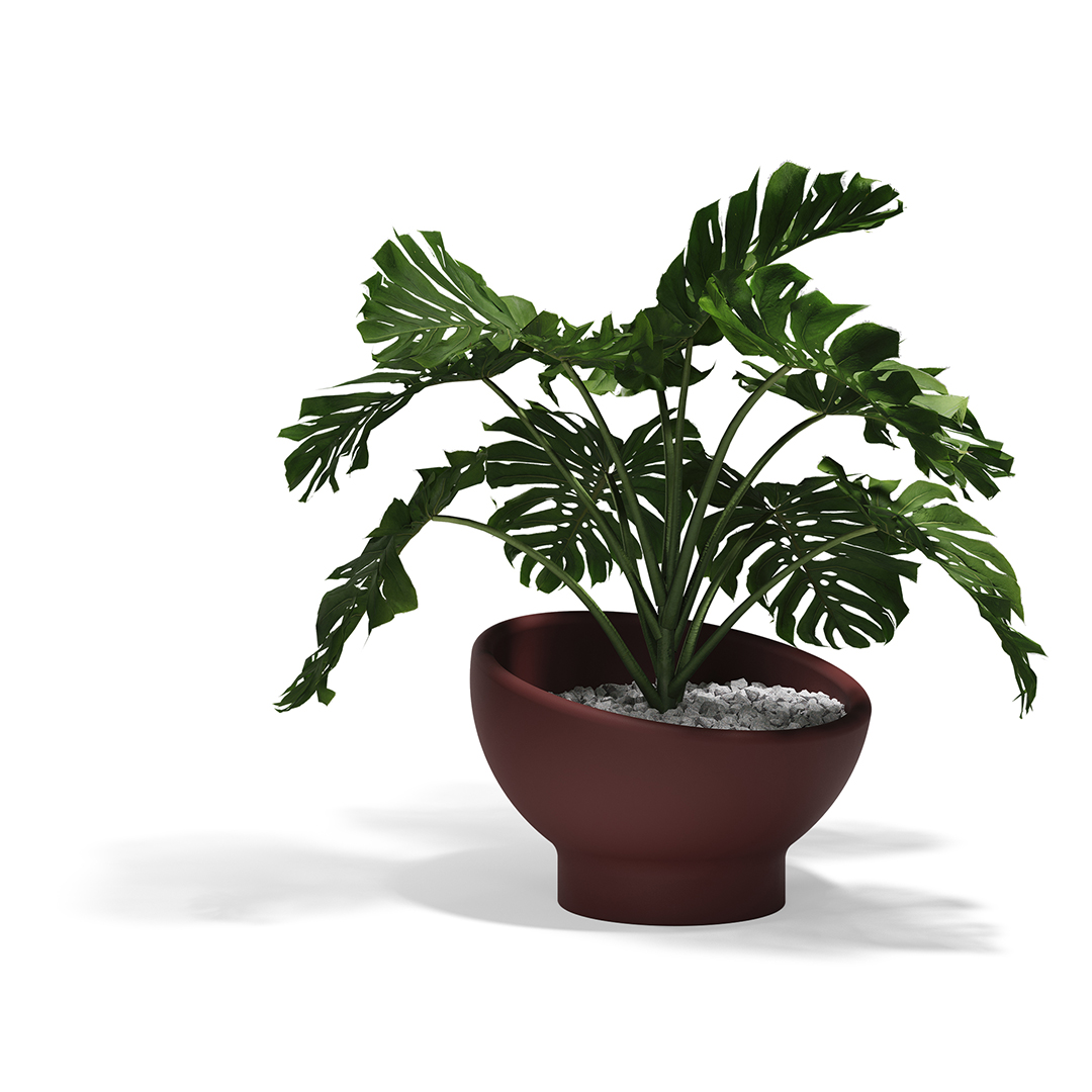 08 Vondom Luna Planter Ramon Esteve 54857 Garnet 