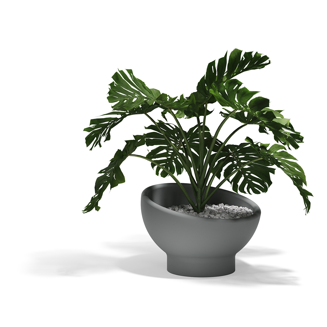 11 Vondom Luna Planter Ramon Esteve 54857 Gray 