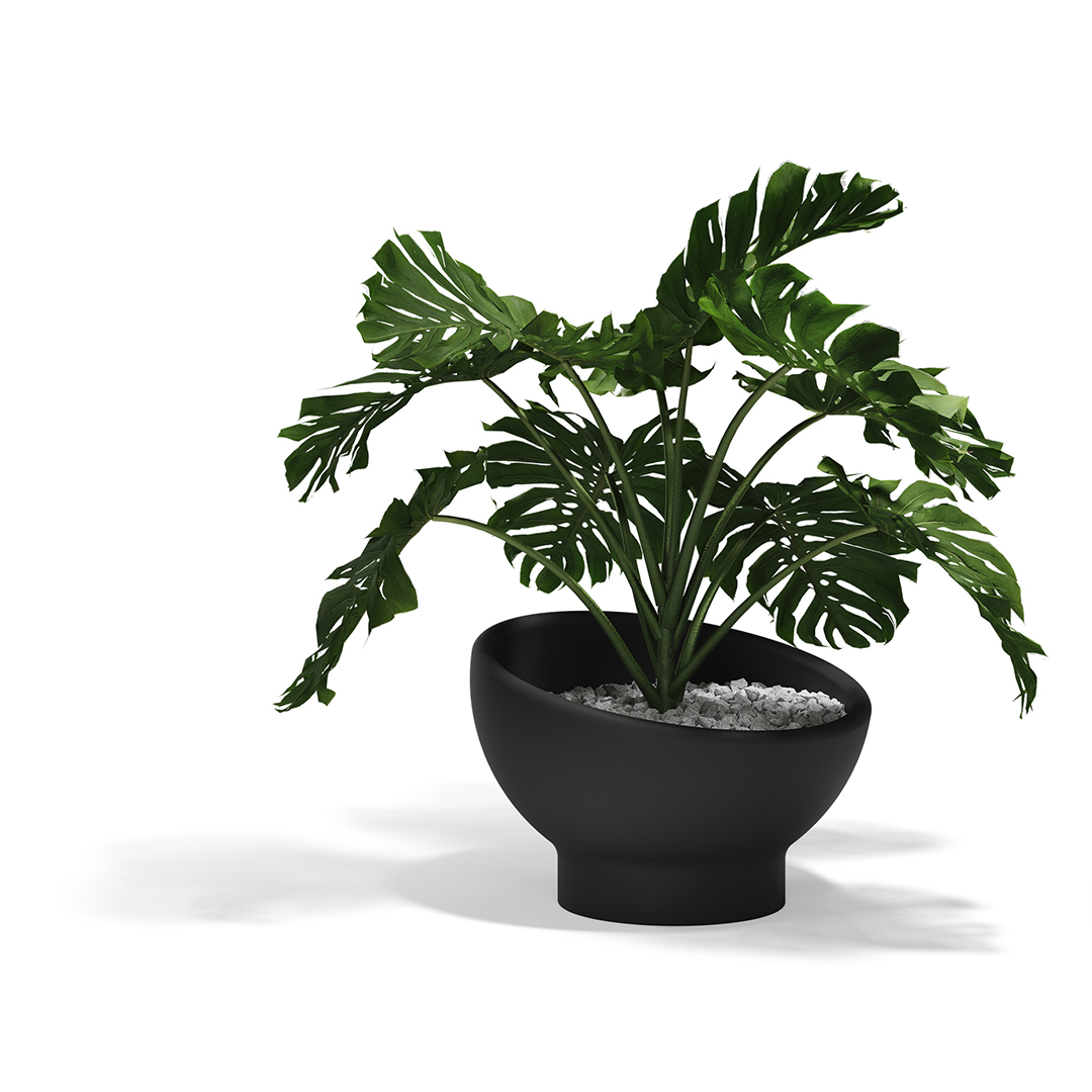 13 Vondom Luna Planter Ramon Esteve 54857 Black 