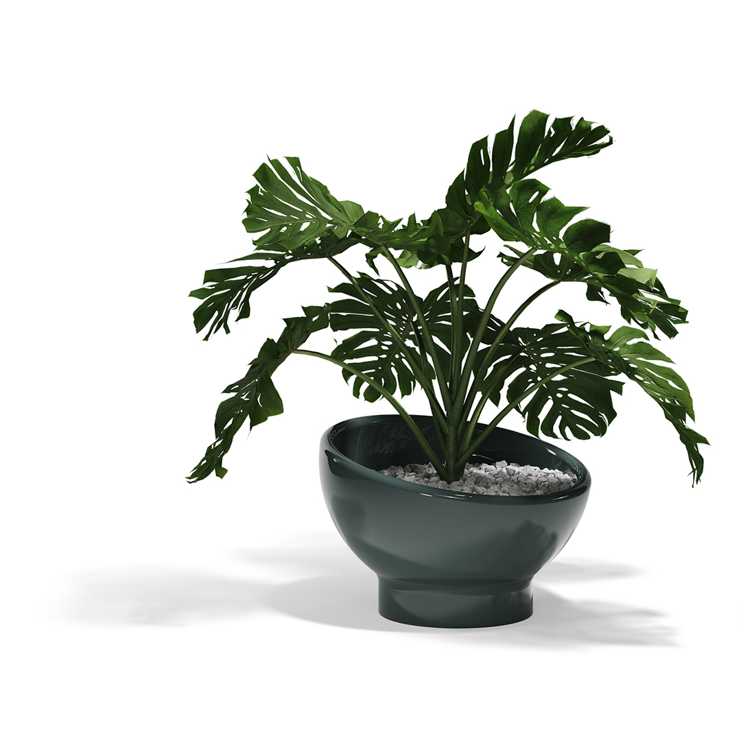 24 Vondom Luna Planter Ramon Esteve 54857F Green Lacquered 