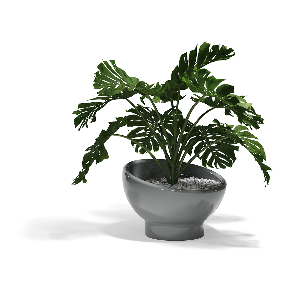 26 Vondom Luna Planter Ramon Esteve 54857F Gray Lacquered 