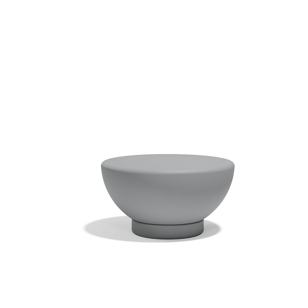 03 Vondom Luna Low Table Ramon Esteve 54865 Gray 