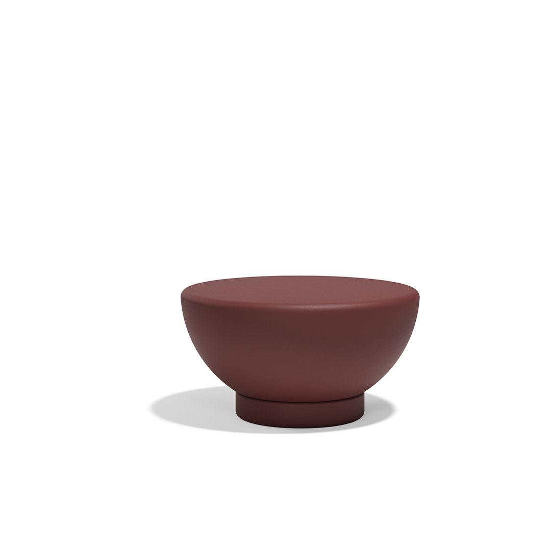 10 Vondom Luna Low Table Ramon Esteve 54865 Garnet 