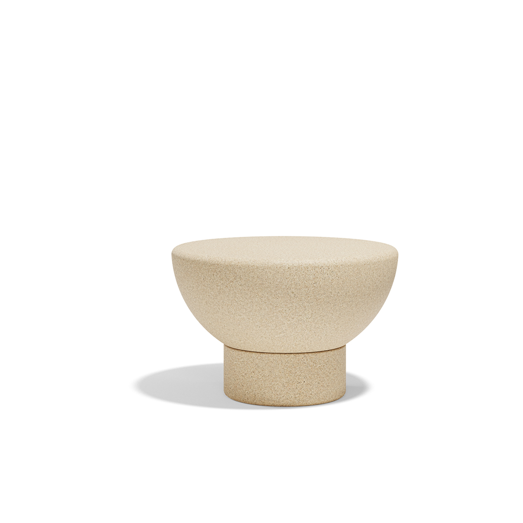 15 Vondom Luna Low Table Ramon Esteve 54866 Granite Effect Cream 