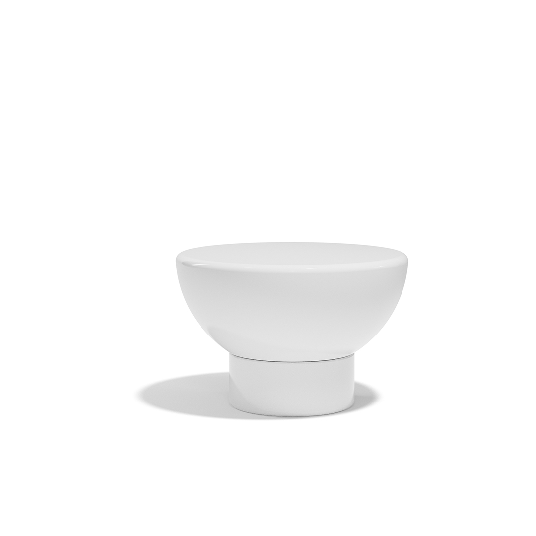 16 Vondom Luna Low Table Ramon Esteve 54866F White Lacquered 