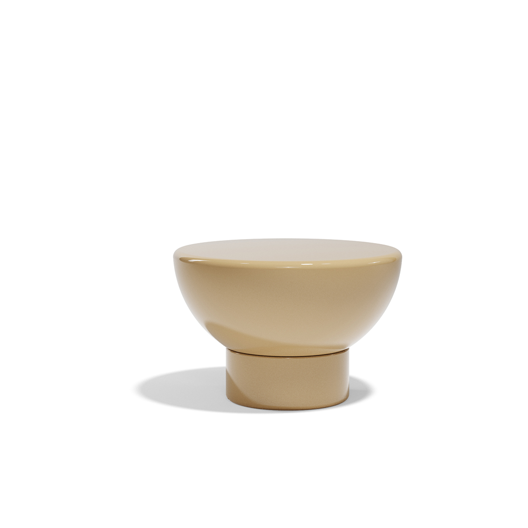 21 Vondom Luna Low Table Ramon Esteve 54866F Camel Lacquered 