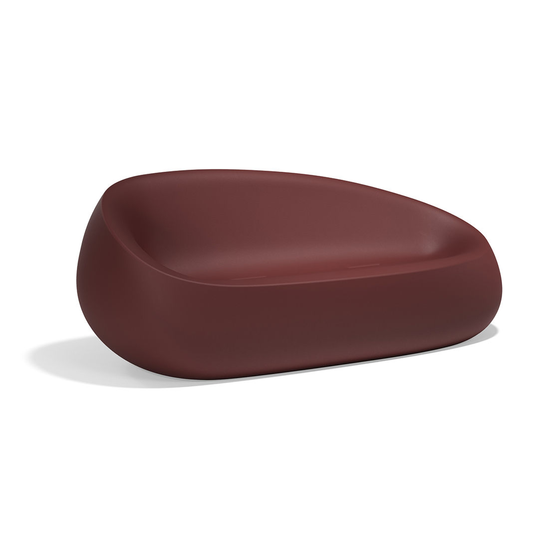 07 Vondom Stone Sofa Stefano Giovannoni 55005 Garnet 