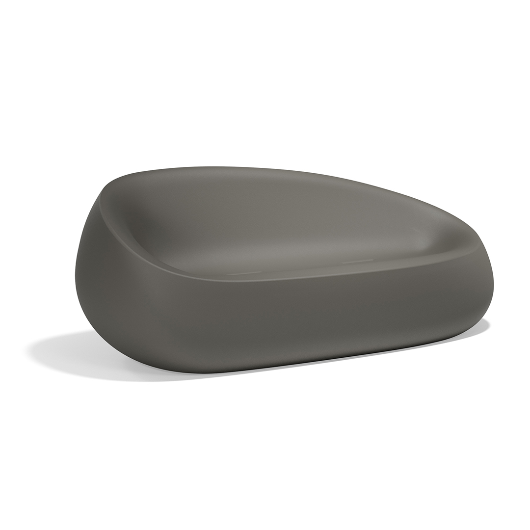 12 Vondom Stone Sofa Stefano Giovannoni 55005 Anthracite 