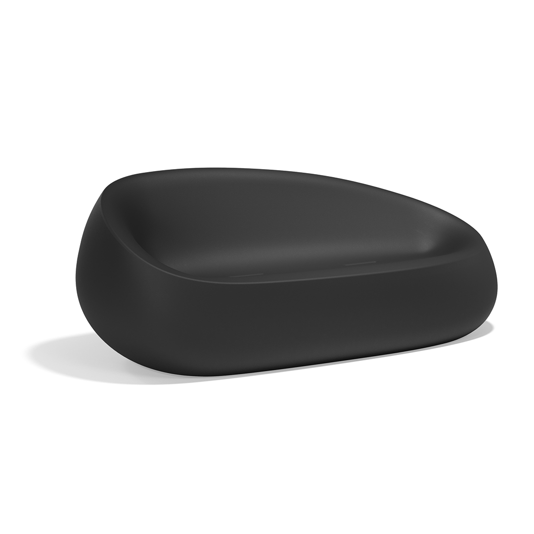 13 Vondom Stone Sofa Stefano Giovannoni 55005 Black 