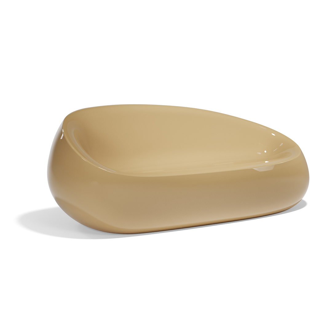 20 Vondom Stone Sofa Stefano Giovannoni 55005F Camel Lacquered 