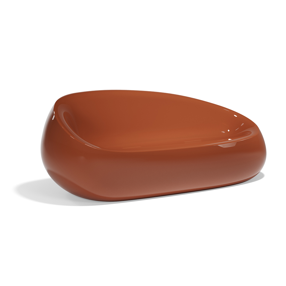 21 Vondom Stone Sofa Stefano Giovannoni 55005F Clay Lacquered 