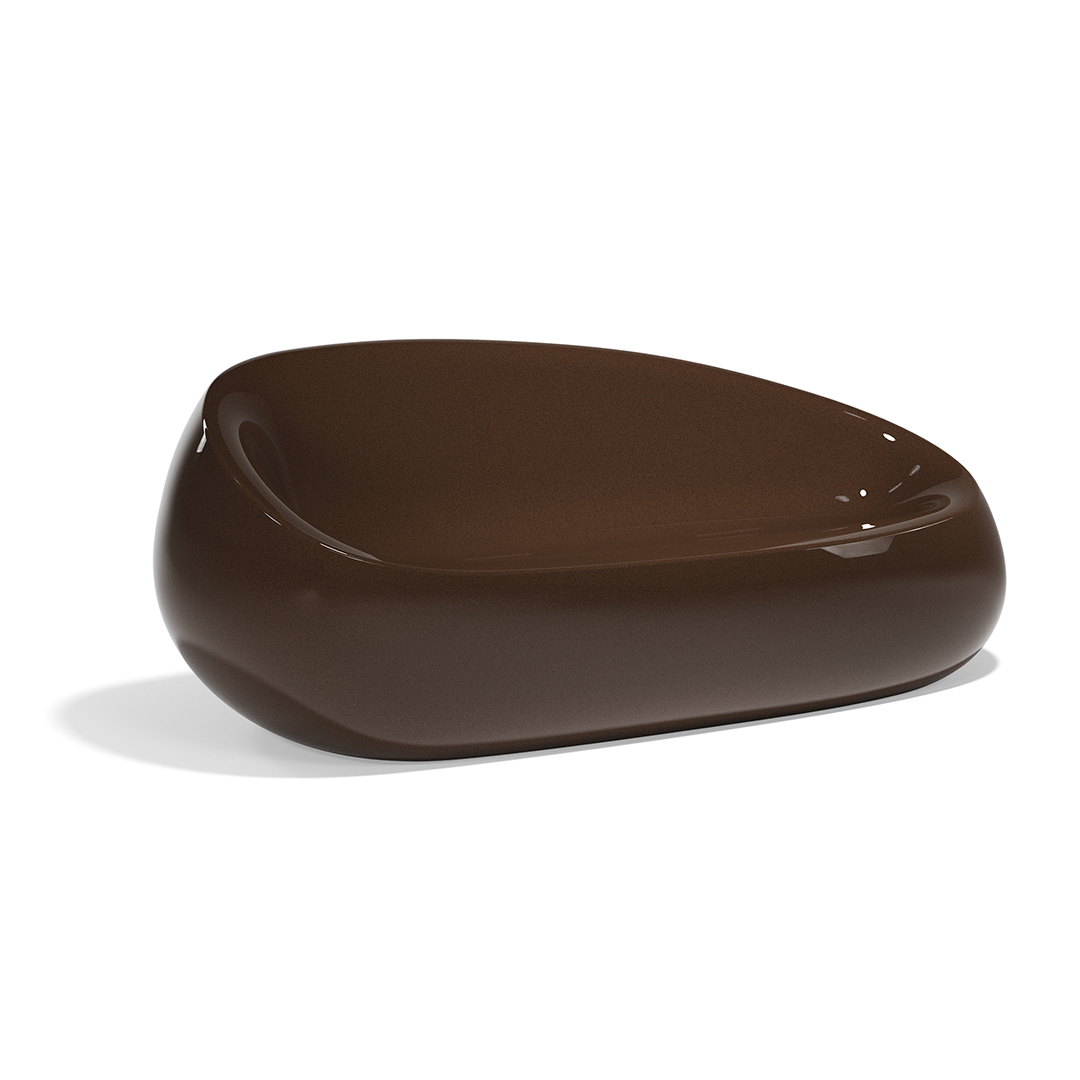 23 Vondom Stone Sofa Stefano Giovannoni 55005F Brown Lacquered 