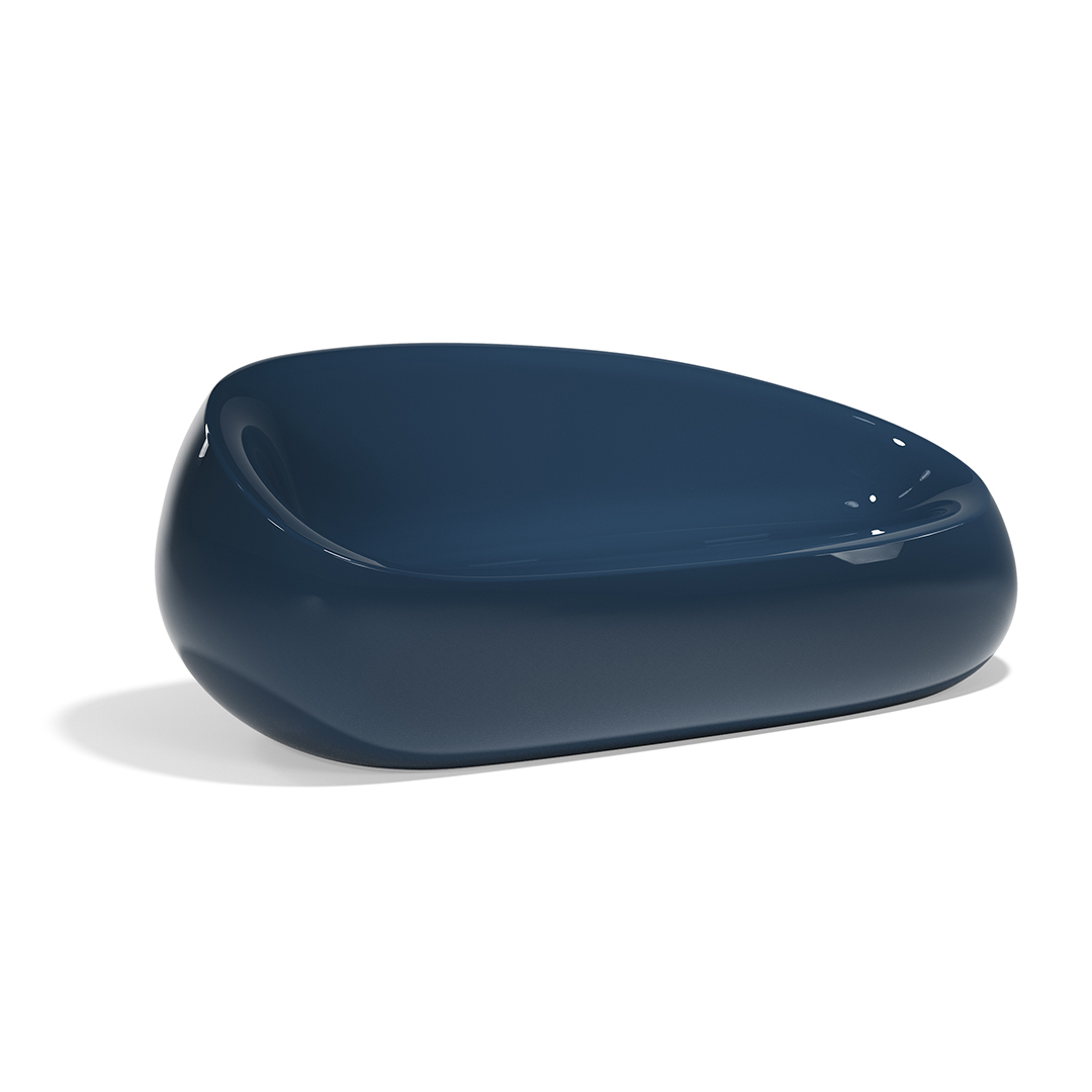 25 Vondom Stone Sofa Stefano Giovannoni 55005F Blue Lacquered 