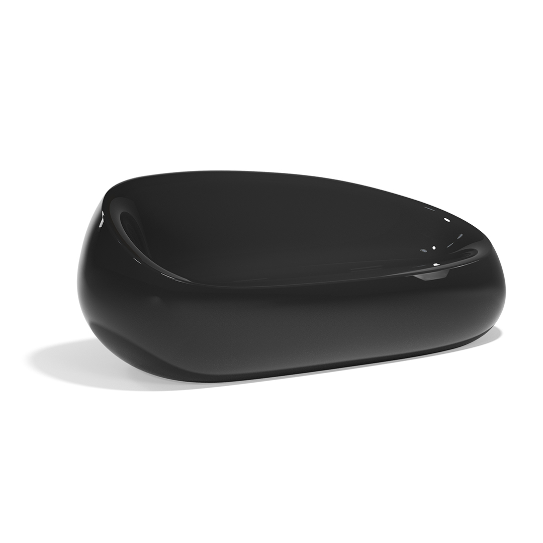 28 Vondom Stone Sofa Stefano Giovannoni 55005F Black Lacquered 