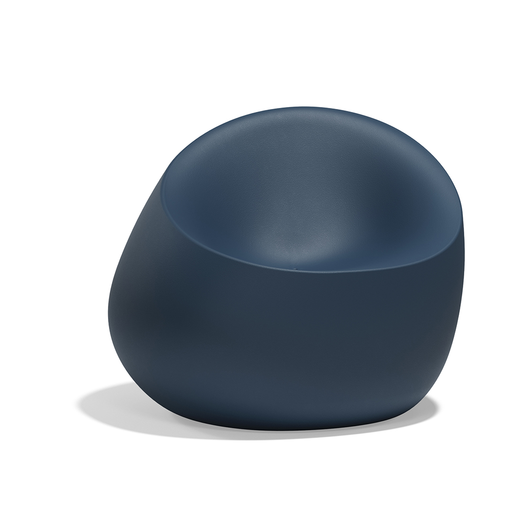 10 Vondom Stone Lounge Chair Stefano Giovannoni 55006 Blue 