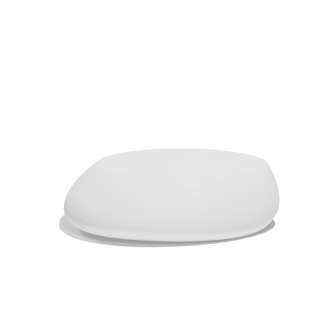 02 Vondom Stone Coffee Table Stefano Giovannoni 55007 White 