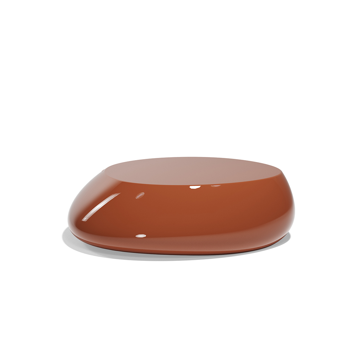 22 Vondom Stone Coffee Table Stefano Giovannoni 55007F Clay Lacquered 