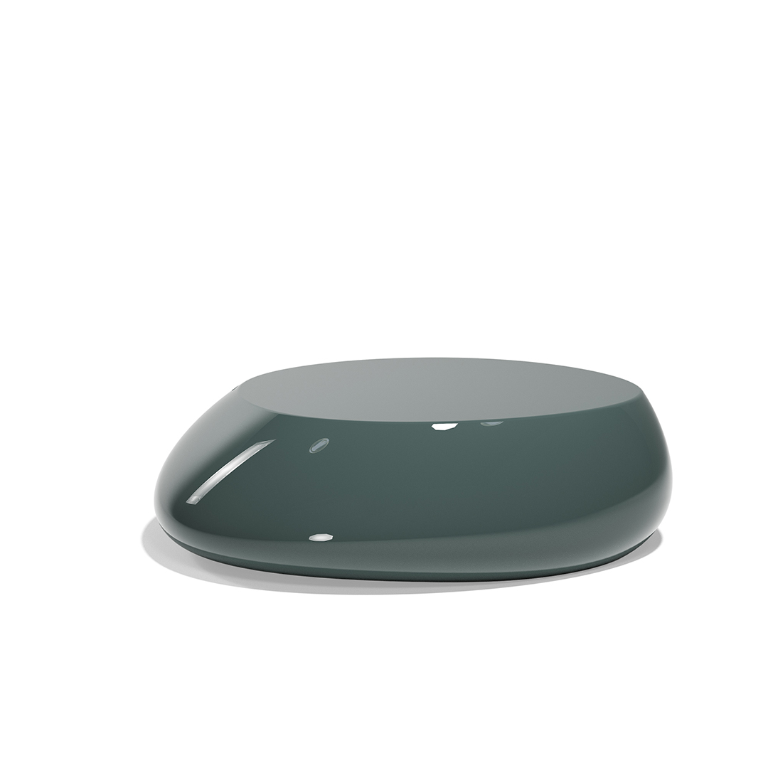 25 Vondom Stone Coffee Table Stefano Giovannoni 55007F Green Lacquered 