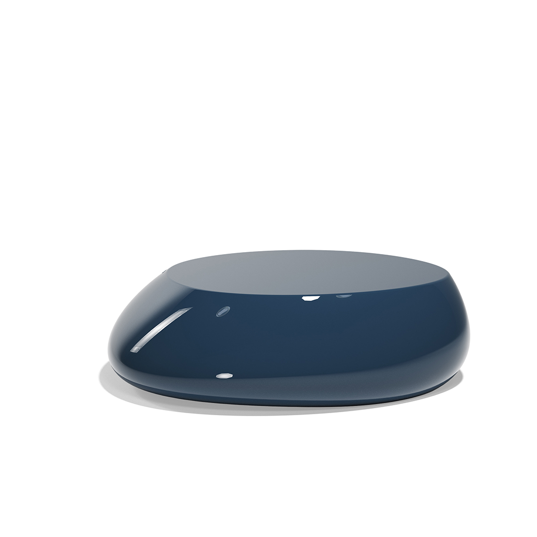 26 Vondom Stone Coffee Table Stefano Giovannoni 55007F Blue Lacquered 