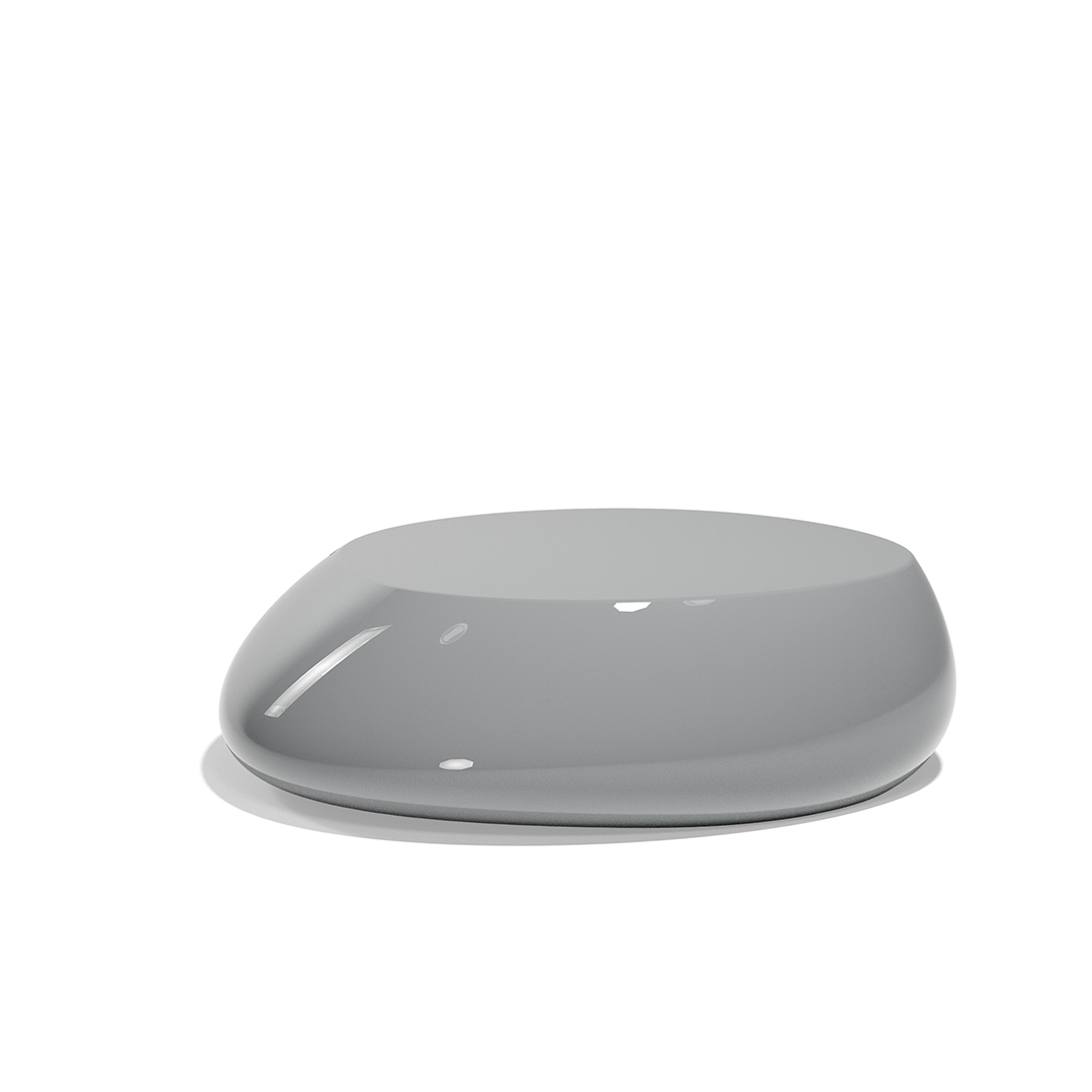 27 Vondom Stone Coffee Table Stefano Giovannoni 55007F Gray Lacquered 