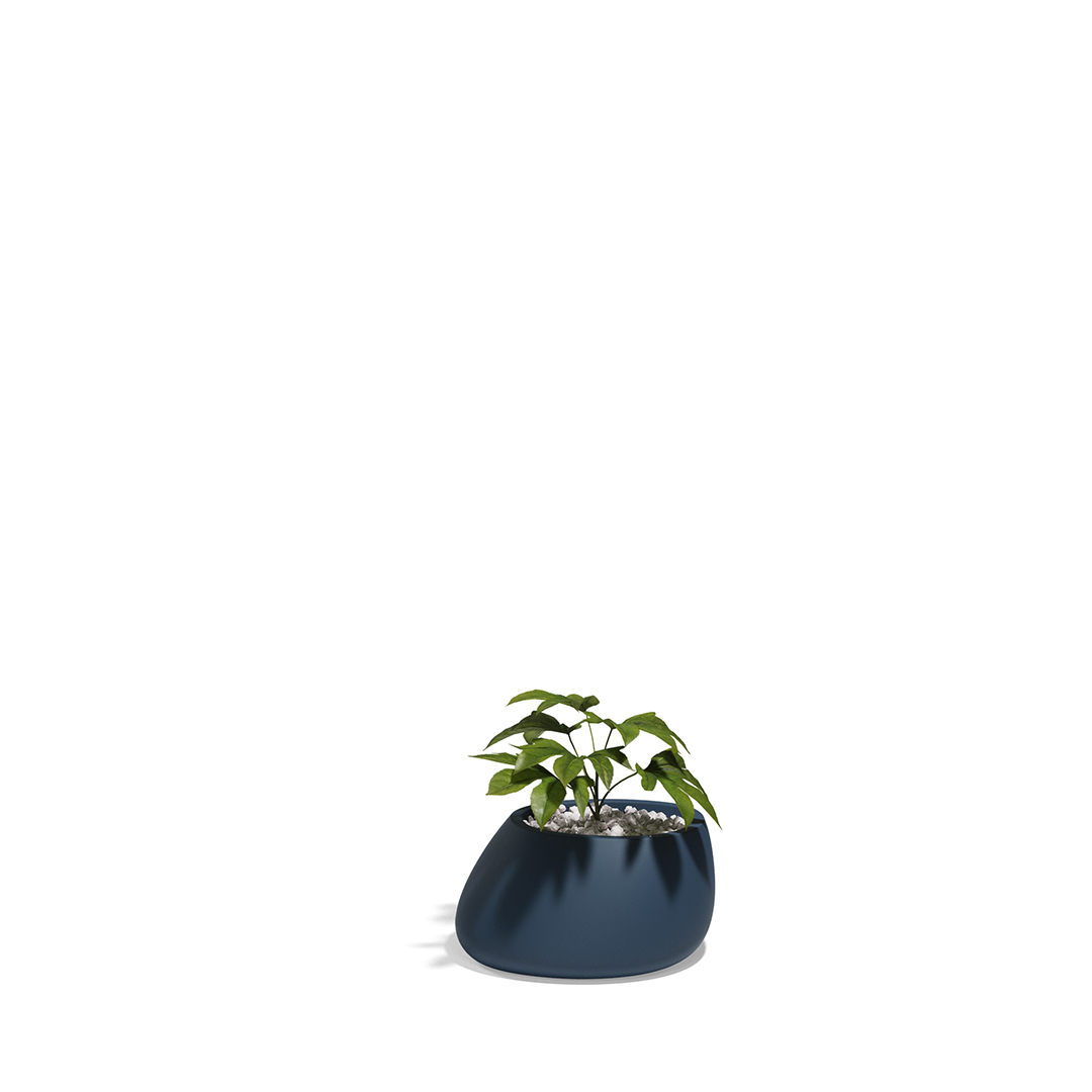 10 Vondom Stone Planter Stefano Giovannoni 55008A Blue 