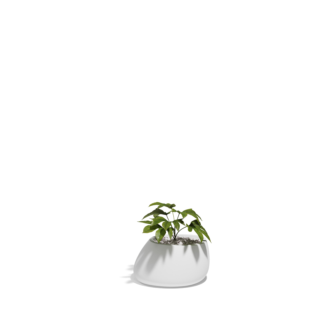 16 Vondom Stone Planter Stefano Giovannoni 55008A White 