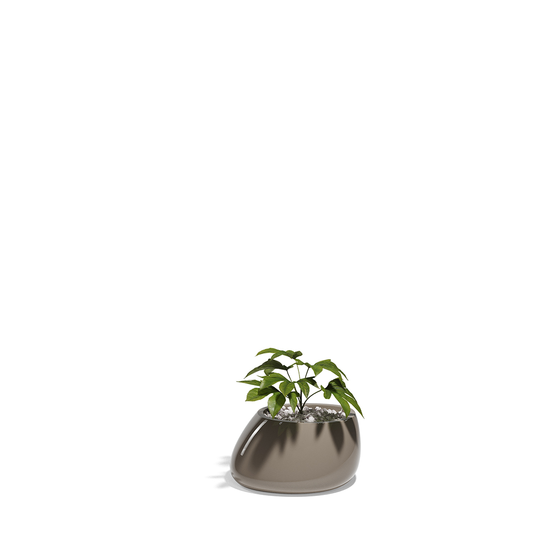 18 Vondom Stone Planter Stefano Giovannoni 55008F Tortora Lacquered 