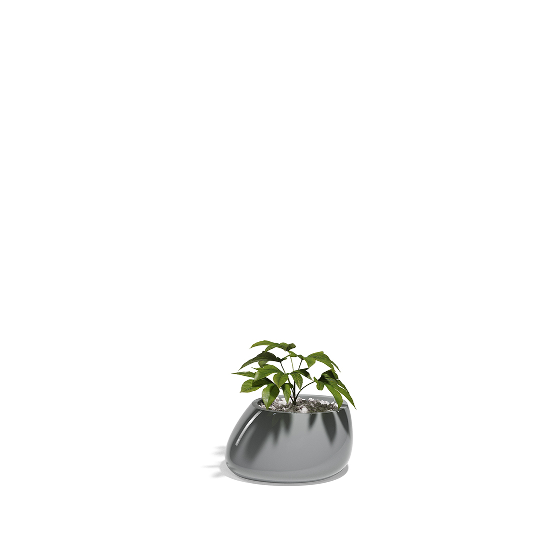 26 Vondom Stone Planter Stefano Giovannoni 55008F Gray Lacquered 