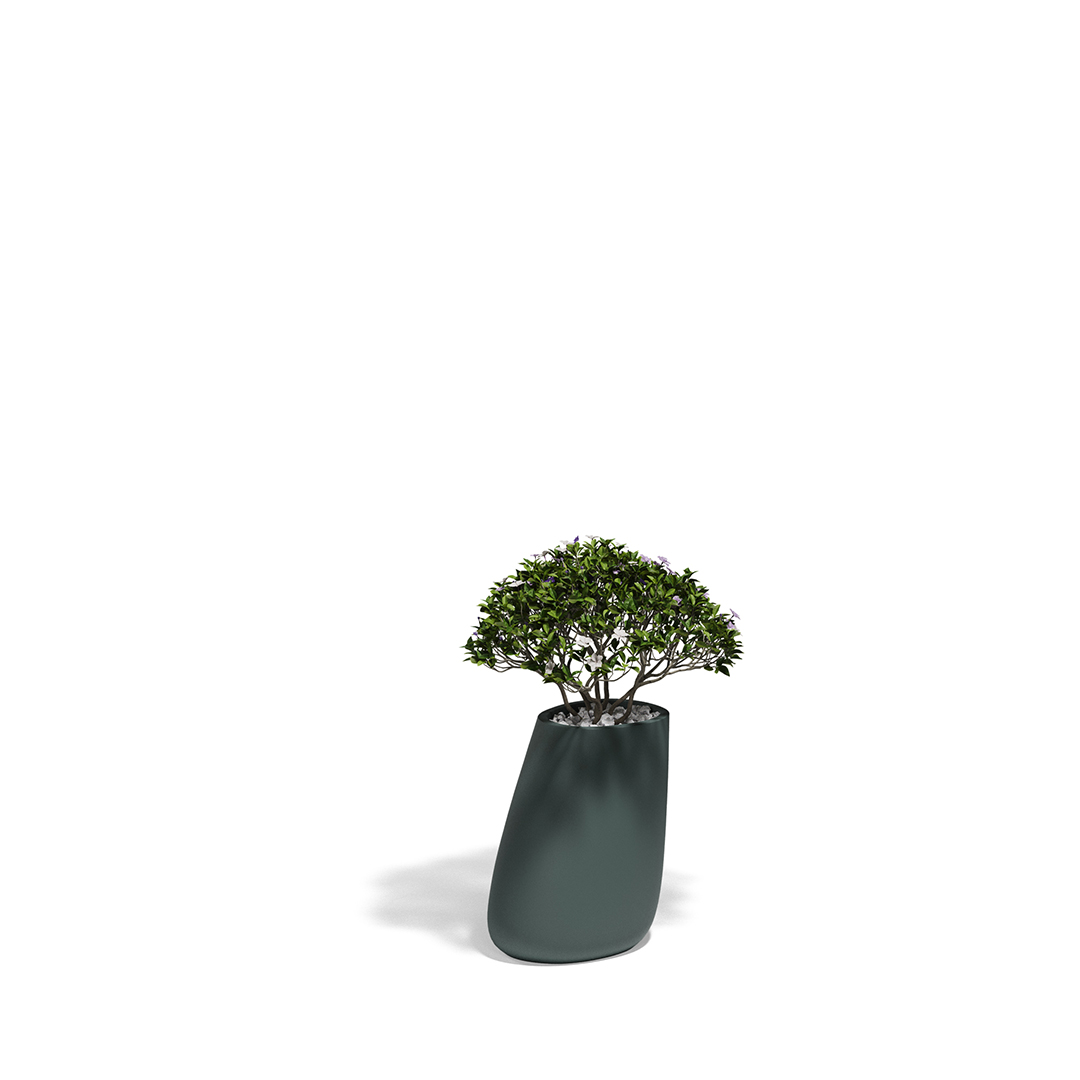 09 Vondom Stone Planter Stefano Giovannoni 55009A Green 