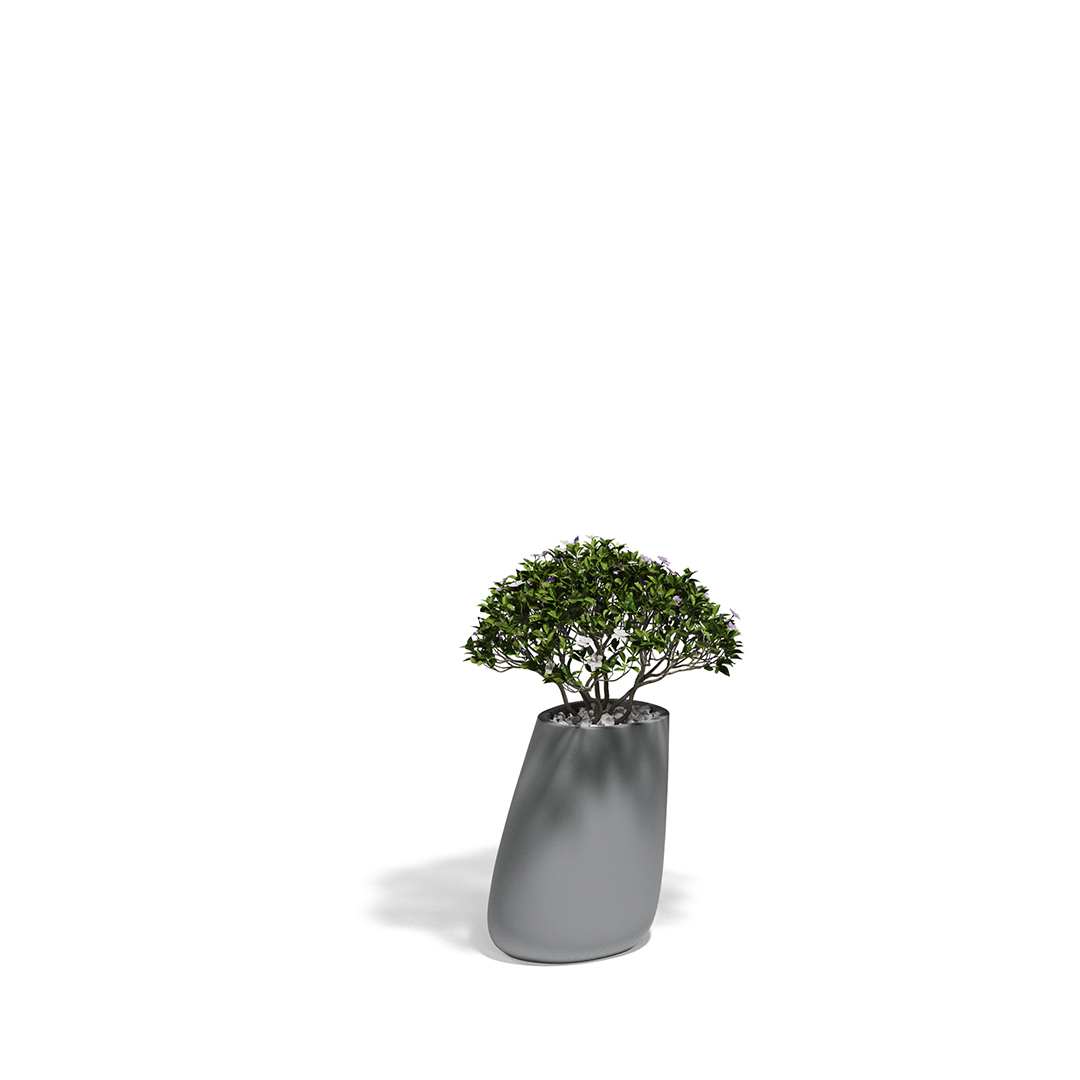 11 Vondom Stone Planter Stefano Giovannoni 55009A Gray 