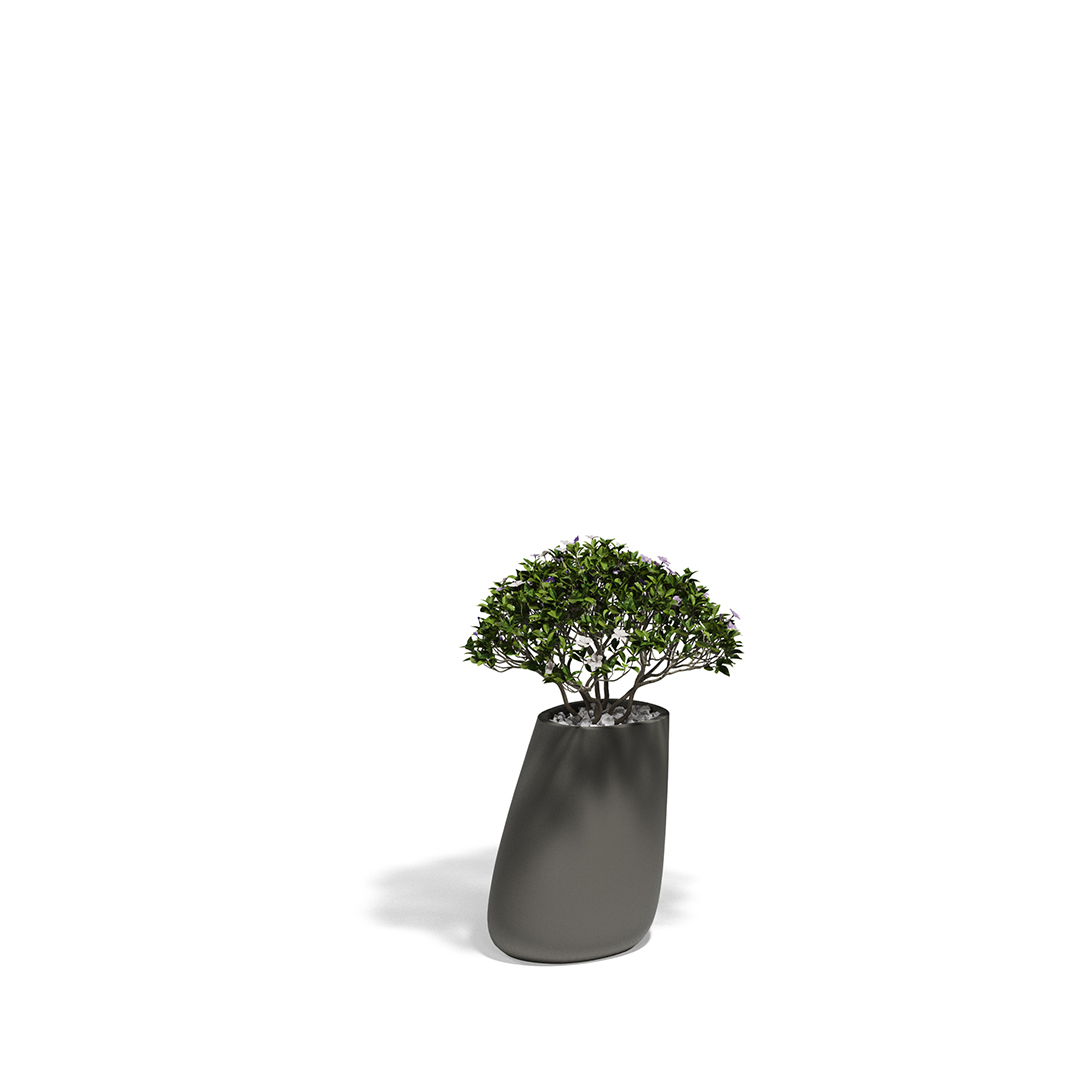 12 Vondom Stone Planter Stefano Giovannoni 55009A Anthracite 