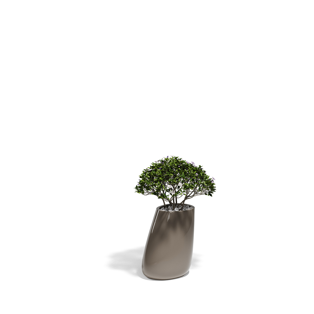 18 Vondom Stone Planter Stefano Giovannoni 55009F Tortora Lacquered 