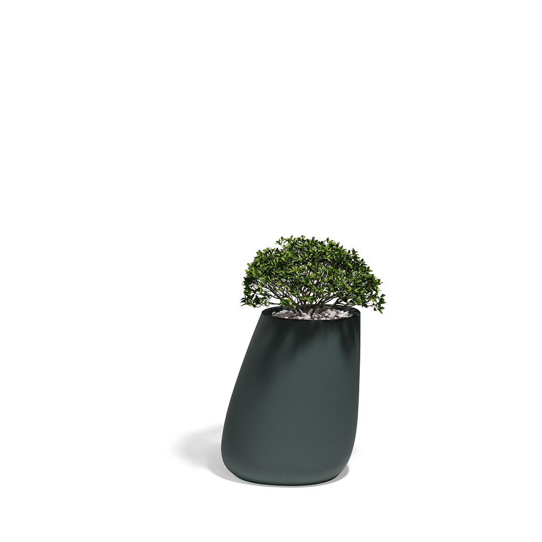 09 Vondom Stone Planter Stefano Giovannoni 55010A Green 