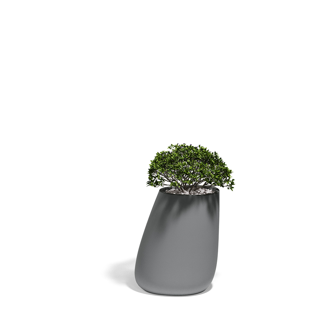 11 Vondom Stone Planter Stefano Giovannoni 55010A Gray 