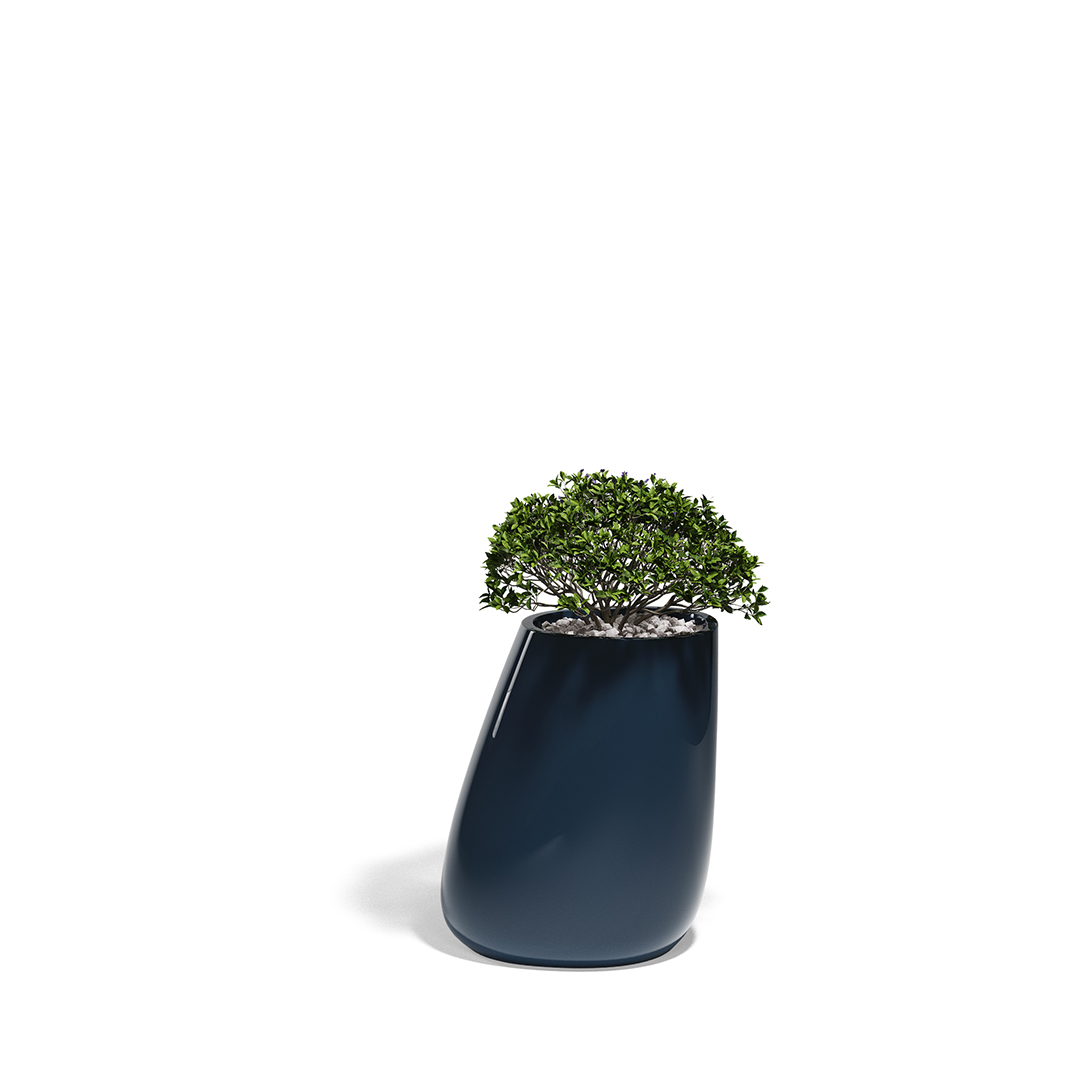 25 Vondom Stone Planter Stefano Giovannoni 55010F Blue Lacquered 