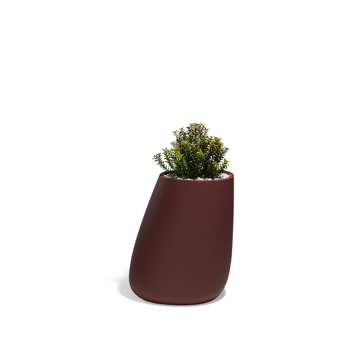07 Vondom Stone Planter Stefano Giovannoni 55011A Garnet 