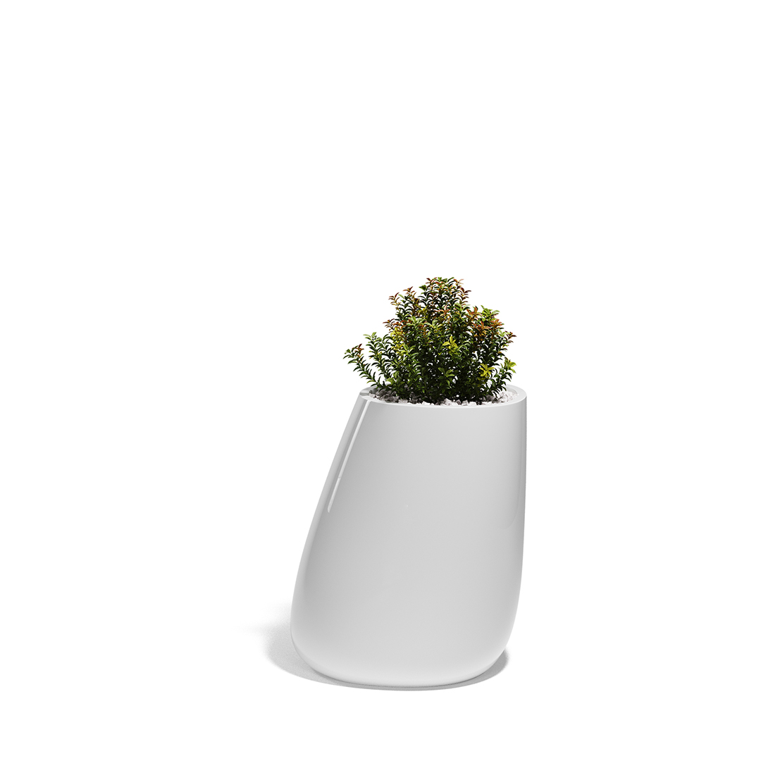 16 Vondom Stone Planter Stefano Giovannoni 55011F White Lacquered 