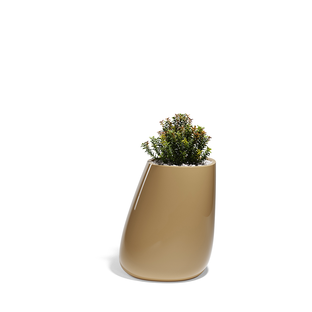 20 Vondom Stone Planter Stefano Giovannoni 55011F Camel Lacquered 
